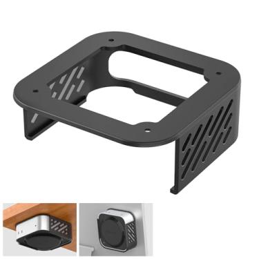 Imagem de NewHail Suporte embaixo da mesa para Mac Mini M4/M4 Pro, suporte embaixo da mesa e suporte de parede com design de dissipação de calor, compatível com Mac Mini M4/M4 Pro 2024, preto