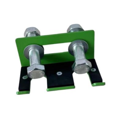 Imagem de oshhni Suporte de barra para rack de agachamento, suporte duplo para barra de curl, economiza espaço para rack de energia, garagem, academia, para barra, Verde