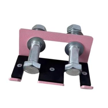 Imagem de Dynwave Suporte de barra para rack de agachamento, suporte de barra para de curl, academia doméstica, acessório comercial, de de garagem, Rosa