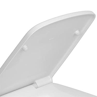 Imagem de Assento Plástico com Slow Close e Easy Clean para Bacias Clean, Branco, AP.465.17, Deca