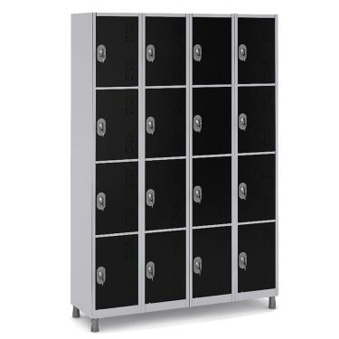 Imagem de Armário Multiuso de Aço 16 Portas Vários Ambientes Guarda Volumes