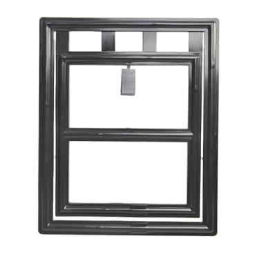 Imagem de IEUDNS Porta de tela para gatos para animais de estimação de pequeno e médio Fácil instalação e remoção Uso em janelas varandas Abertura de aba, Preto