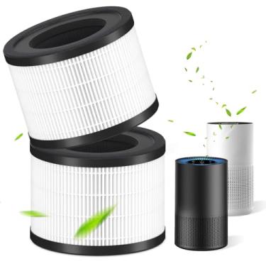 Imagem de Filtro de substituição AP-S0610L HEPA compatível com purificadores MOOKA AP-S0610L, filtro hepa verdadeiro H13 3 em 1 e carvão ativado de alta eficiência, pacote com 2