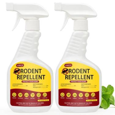 Imagem de Spray repelente de roedores, pacote com 2 unidades de óleo de hortelã,