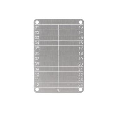 Imagem de Cold Wallet de Metal Bitcoin Seed Phrase Storage para Criptomoedas - Aço Inox 304