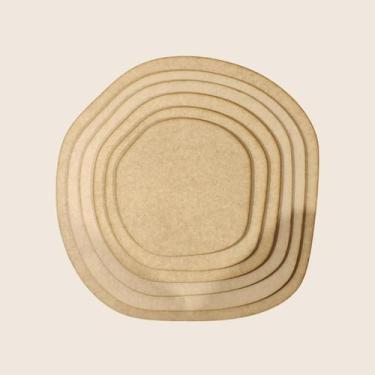 Imagem de Kit 6 chapas Mdf 6mm orgânico - EEMobile