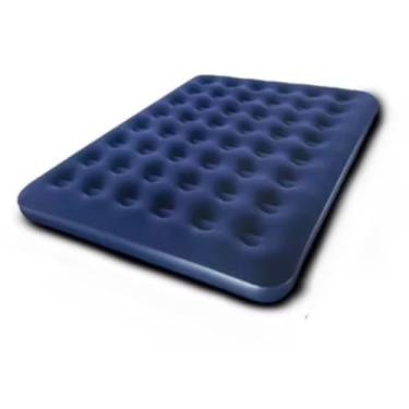 Imagem de Colchão Casal Inflável Multiuso Com Inflador Embutido Casa Praia Camping(Colchão Casal)