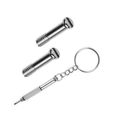 Imagem de Glintbay Conjunto de 2 parafusos e 1 peça de chave de fenda multifuncional para óculos de sol RayBan RB4147-60mm/RB4147-56 mm