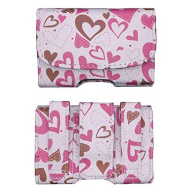 Imagem de Coldre de design pintado para bomba de insulina Tandem Diabetes Care t: Slim X2 (Horizontal-White-Sweetheart)