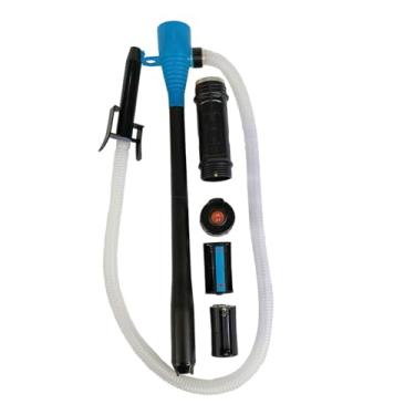 Imagem de KiBcsLic Ferramenta de troca de extrator de fluido de óleo, fluido diferencial, fácil de instalar, bomba de transferência de óleo e combustível para barco, Branco, Azul