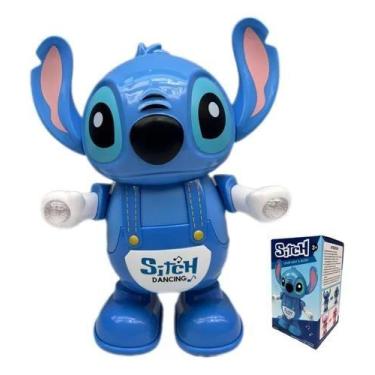 Imagem de Brinquedo Boneco Stitch Infantil Dançante Com Luz Som Novida - fum gam