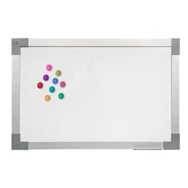 Imagem de Quadro Lousa Branco Magnético Color 60X40 Mol Aluminio -Aplicável a escolas e crianças