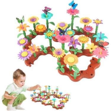 Imagem de Jardim Criativo Encantado para Montar 144 Peças Brinquedo Educativo Fl