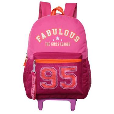Imagem de Mochila De Rodinhas Fabulous Girls Escolar Juvenil Feminina Clio Style