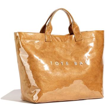 Imagem de Sacola BBIQI Sacola de PVC com impressão de letras em papel kraft