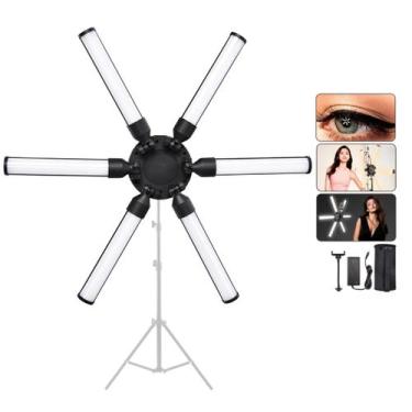 Imagem de Iluminador Ring light Tubular 120W + Suporte Celular Bicolor - Exbom