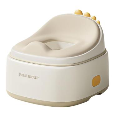 Imagem de Bebamour Assento Versátil 3 Em 1 Para Treinamento De Penico Infantil E Cadeira Portátil Meninos Meninas Com 100 Sacos Lixo (Café Dinossauro)