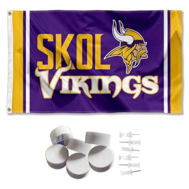 Imagem de Tapetes de parede para banner e tapeçaria Minnesota Vikings SKOL