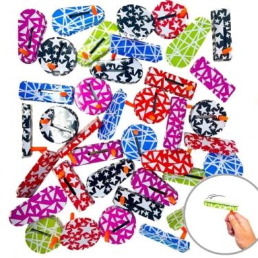 Imagem de 50 Noise Makers - Bulk Matraca Spinning Ratchet Noisemakers - Metallic New Years Eve Party, Football Game and Sporting Event Cheer Party Supply