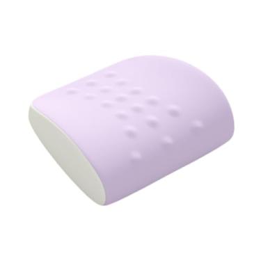 Imagem de Bothyi Almofada de apoio lombar, almofada para a parte inferior costas, macia, multifuncional, ergonômica, fácil de limpar, para cadeira de escritório, Roxo