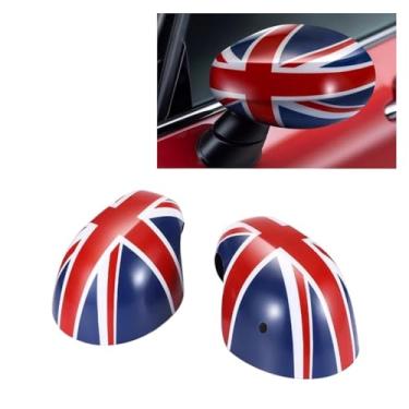 Imagem de Capa de espelho compatível para Cooper F54 F55 F56 F57 F60 2020 2021 2022 2023 Tampa de visão traseira externa do carro Add On Type Kit de concha de visão traseira