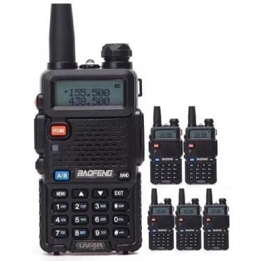 Imagem de Kit 6 Rádio Comunicador Walkie-Talkie Baofeng Bf-Uv-5R - Radio Comunic