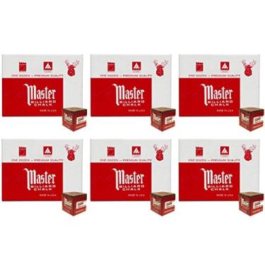 Imagem de Master S Giz de taco de bilhar marrom - 6 dúzias