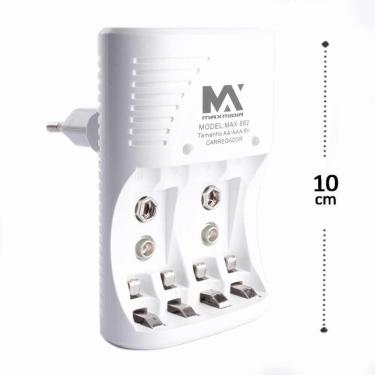 Imagem de Carregador de Pilha e Bateria Aa/aaa e 9V Bivolt - Tudo em Caixa