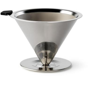 Imagem de Coador De Café De Inox Tamanho 102 Reutilizável Fácil Lavar