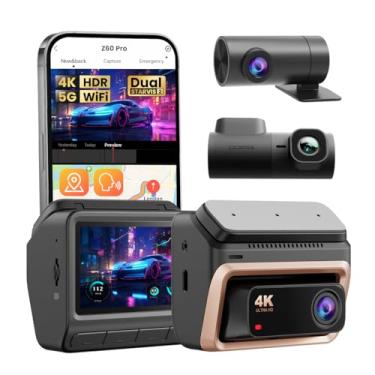 Imagem de DDPAI Z60 Pro Câmera Veicular 3 Canais, Dash Cam STARVIS 2, Câmera para Carro 4K+ 1440P+1080P Dual HDR com 32G eMMC, 3K/60FPS, Suporte 4G LTE, 5G WiFi GPS, 3'' IPS, Visão Noturna (Sem Cartão SD)