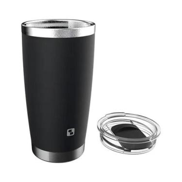 Imagem de Copo Térmico 500ml Soprano Everest Mantém Frio até 30 Horas, Preto