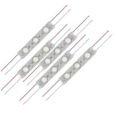 Imagem de Kit 5 barra led 3 leds branco quente 3000k - IMPORTADA