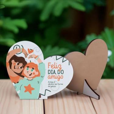 Imagem de Presente Personalizado: 15 Lembrancinhas MDF para o Dia do Amigo - R9 