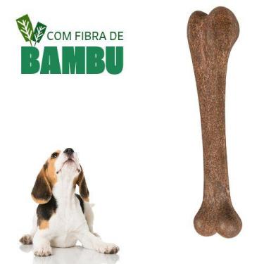 Imagem de Brinquedo pet  mordedor osso bamboobone bacon cães grandes - JAMBO