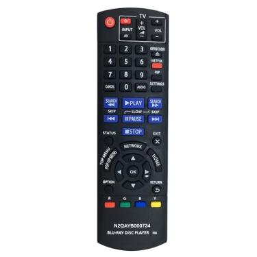 Imagem de N2QAYB000734 Ajuste remoto substituído para Panasonic Blu-Ray Disc Player DMP-BD77 DMP-BD87 DMP-BD871 DMP-BD875 DMP-DB87P-K DMP-BD87-K DMP-BDT87 DMP-DBS100