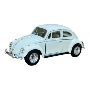 Imagem de Miniatura Volkswagen Fusca 1967 Creme Metal 1:32 - Kinsmart