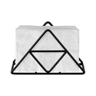 Imagem de Suporte de guardanapo preto, porta-guardanapos para mesa, dispensador de lenços para banheiro, bancada, mesa, armário, bar, restaurante, festa, acampamento, ao ar livre