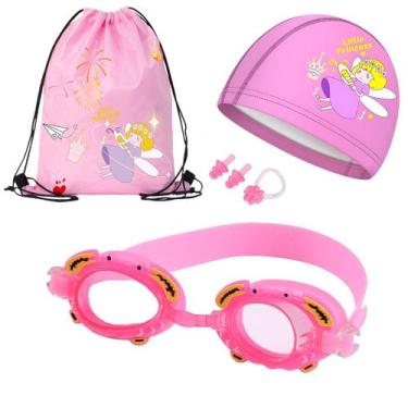Imagem de Kit Hero Band Óculos Natação com Bolsa Touca Estojo T1, Princesa 1