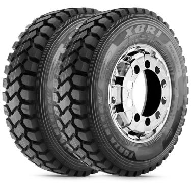 Imagem de Kit 2 Pneu Aro 24 12.00R24 Xbri Forza Block P1 160/157K 20PR