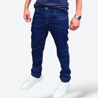 Imagem de Calça Jeans Masculina Design Clássico Country Confortável Plus Size - 