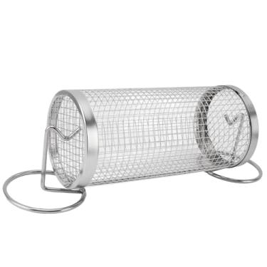 Imagem de YOUTHINK Tubo Líquido de Churrasco, Aço Inoxidável, Cesta de Churrasqueira Com Suportes, Gancho de Garfo, para Churrasco Ao Ar Livre, Acampamento (61 chaves (102 x 15 x 44cm / 40,2 x 5,9 x 17,3in))