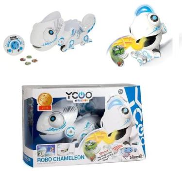 Imagem de Robo controle remoto camaleão luzes lingua pega objetos fun