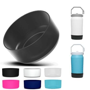 Imagem de Klizdum Para Stanley Jarro de canudo IceFlow Flip 1,134 g - Bota protetora de silicone elevada, capa de manga com base de absorção de choque, acessórios para copo de 1,134 g com alça (preto)