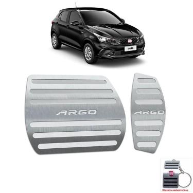 Imagem de Pedaleiras Em Inox Fiat Argo Automático Prata