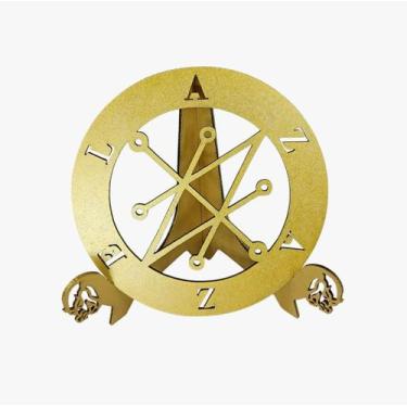 Imagem de Sigilo Magico Azazel_em_madeira_MDF_3mm - Ser Pop é Top, Dourado