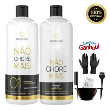 Imagem de Kit Alisamento Borabella Não Chore 2x1L