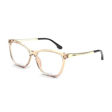 Imagem de Armação colcci marie 2 c6148 b38 55 nude translucido dourado