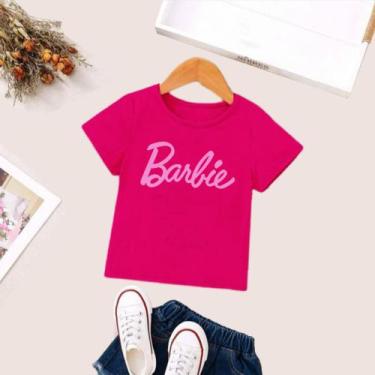 Imagem de T short infantil Barbie - Cabide modas , Rosa, 8