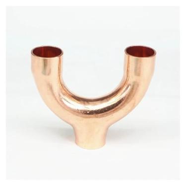 Imagem de WWECCQIJ 25 x 1,5 x 83 mm, extremidade de cobre, alimentação igual a Y, adaptador de tubo de soldagem de 3 maneiras, encaixe de ar condicionado, refrigeração, gás, água, óleo