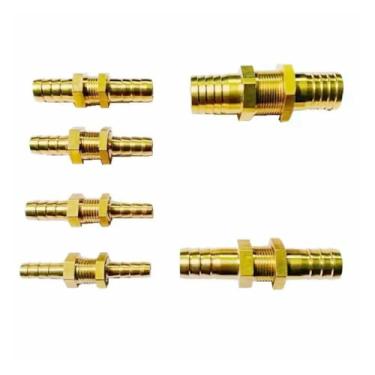 Imagem de Encaixe o tubo I.D 4/6/8/10/12/14/16/19/25 mm Barbed Equal Reduzir Anteparo Hex Latão Conectores (8 mm)